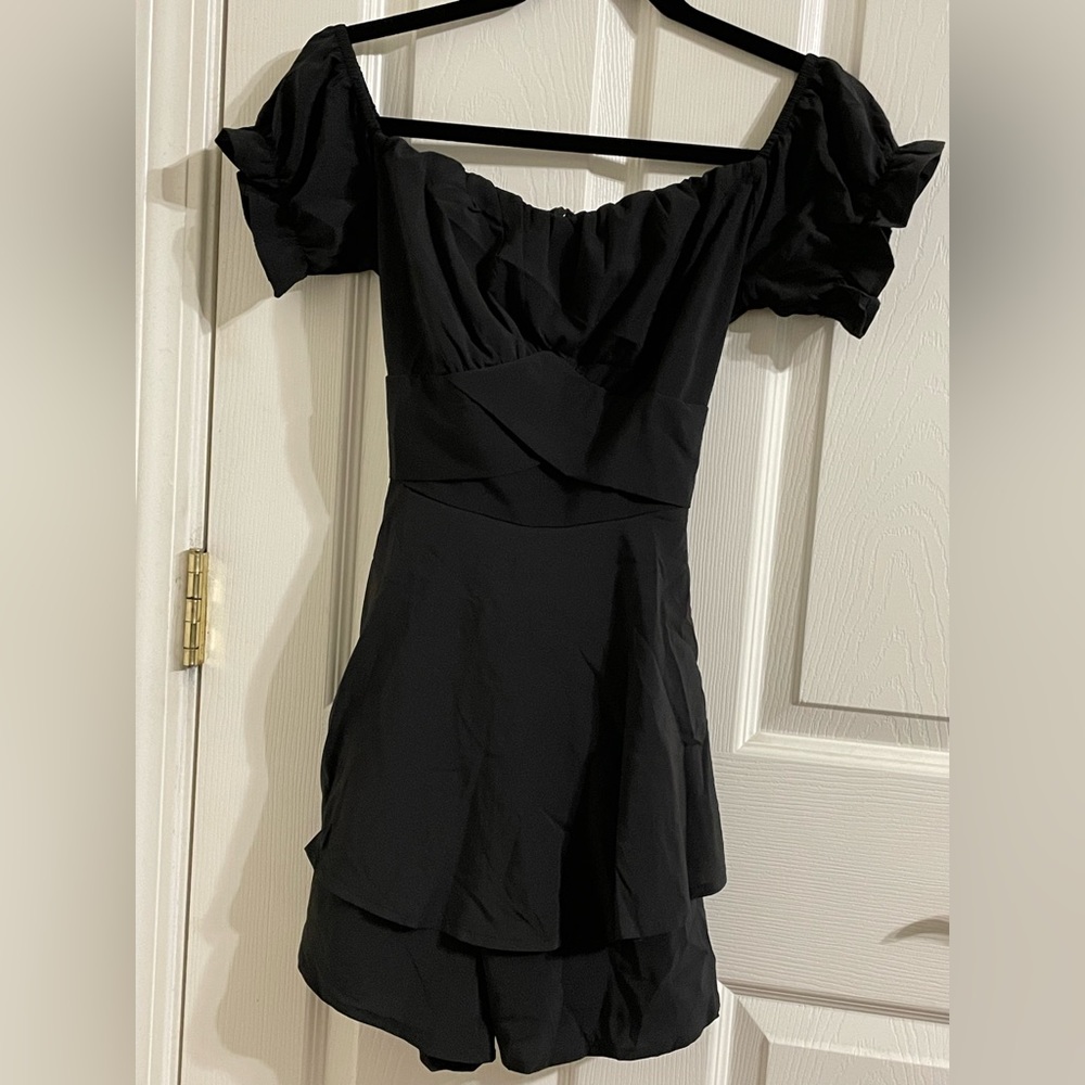 TRENDY black mini dress
